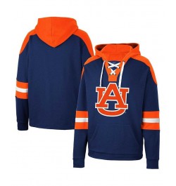 Men's Navy Auburn Tigers Lace-Up 4.0 Pullover Hoodie $37.50 Sweatshirt