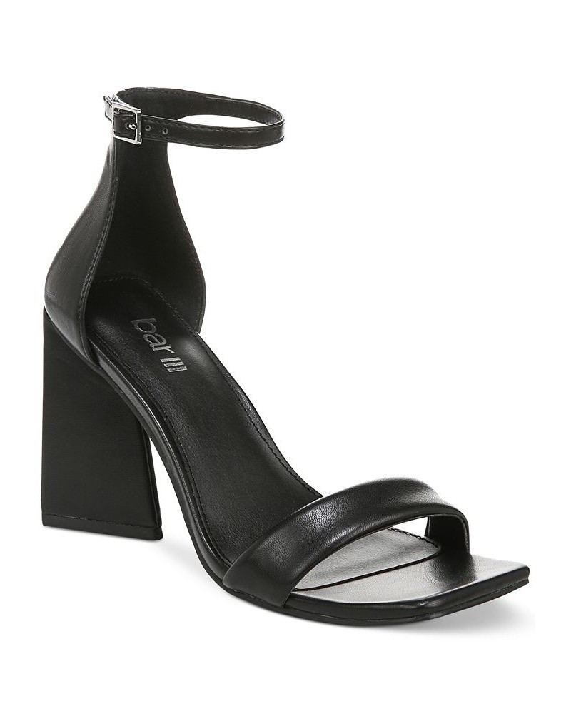 Women's Appel Two-Piece Flared-Heel Dress Sandals Black $28.95 Shoes