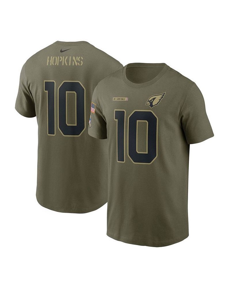 Men's DeAndre Hopkins Camo Arizona Cardinals 2021 Salute To Service Name and Number T-shirt $18.40 T-Shirts