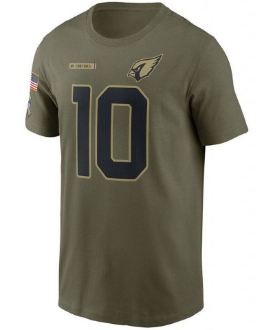 Men's DeAndre Hopkins Camo Arizona Cardinals 2021 Salute To Service Name and Number T-shirt $18.40 T-Shirts