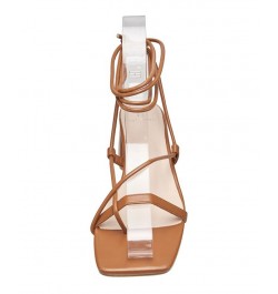 Women's Lace-Up Dress Sandals Tan/Beige $52.92 Shoes