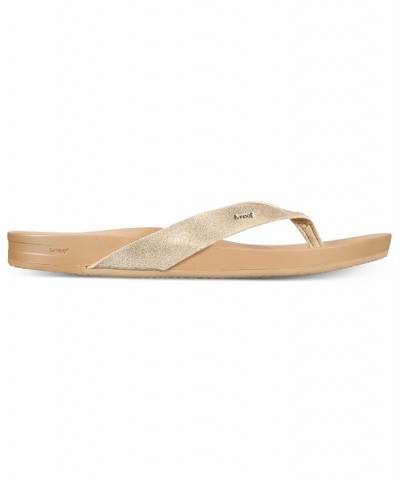 Women's Cushion Court Flip-Flop Sandals Tan/Beige $24.07 Shoes