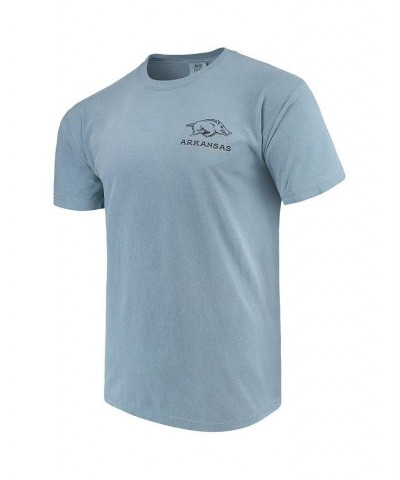 Men's Blue Arkansas Razorbacks State Scenery Comfort Colors T-shirt $21.83 T-Shirts