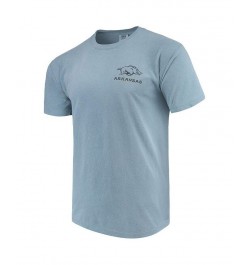 Men's Blue Arkansas Razorbacks State Scenery Comfort Colors T-shirt $21.83 T-Shirts