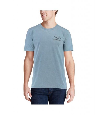 Men's Blue Arkansas Razorbacks State Scenery Comfort Colors T-shirt $21.83 T-Shirts