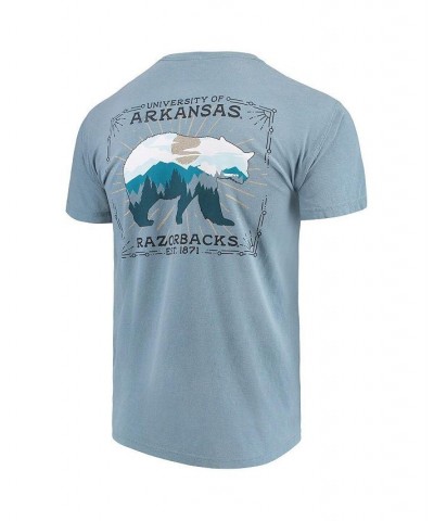 Men's Blue Arkansas Razorbacks State Scenery Comfort Colors T-shirt $21.83 T-Shirts