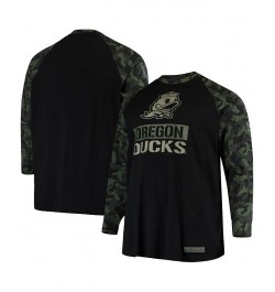 Men's Black, Camo Oregon Ducks OHT Military-Inspired Appreciation Big and Tall Raglan Long Sleeve T-shirt $28.80 T-Shirts