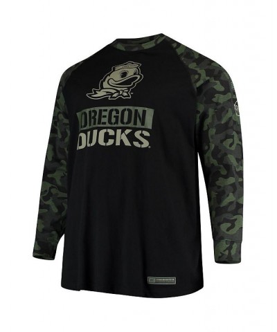 Men's Black, Camo Oregon Ducks OHT Military-Inspired Appreciation Big and Tall Raglan Long Sleeve T-shirt $28.80 T-Shirts