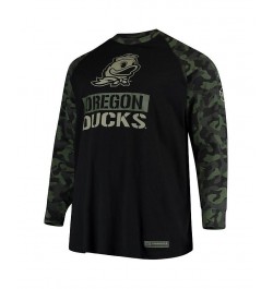 Men's Black, Camo Oregon Ducks OHT Military-Inspired Appreciation Big and Tall Raglan Long Sleeve T-shirt $28.80 T-Shirts