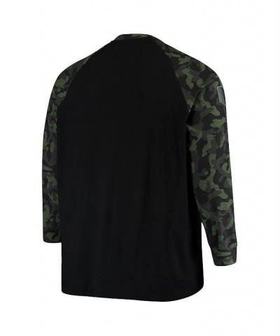 Men's Black, Camo Oregon Ducks OHT Military-Inspired Appreciation Big and Tall Raglan Long Sleeve T-shirt $28.80 T-Shirts