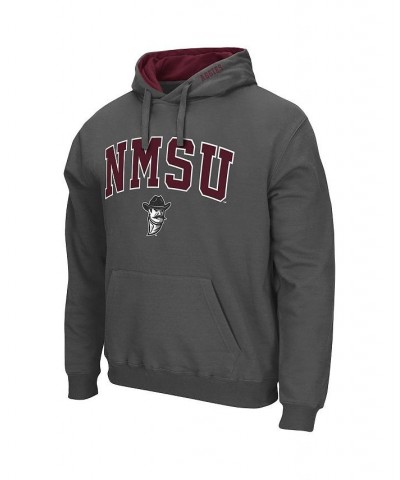 Men's Charcoal New Mexico State Aggies Arch And Logo Pullover Hoodie $17.20 Sweatshirt