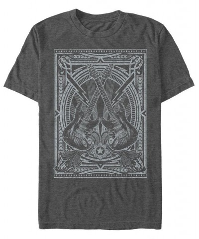 Men's Savage Rock Short Sleeve Crew T-shirt Gray $18.19 T-Shirts