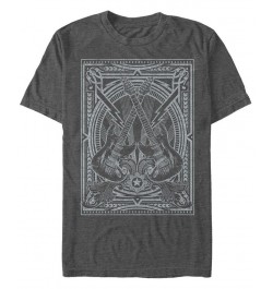 Men's Savage Rock Short Sleeve Crew T-shirt Gray $18.19 T-Shirts