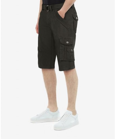 Men's Belted Double Pocket Cargo Shorts PD06 $19.95 Shorts