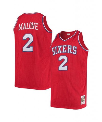 Men's Moses Malone Red Philadelphia 76ers Big and Tall Hardwood Classics Jersey $75.00 Jersey