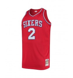 Men's Moses Malone Red Philadelphia 76ers Big and Tall Hardwood Classics Jersey $75.00 Jersey