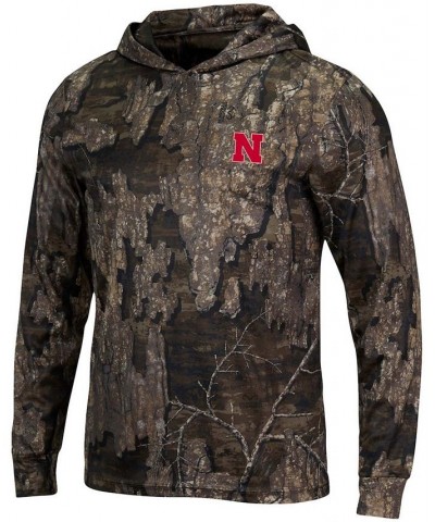 Men's Realtree Camo Nebraska Huskers Long Sleeve Hoodie T-shirt $32.50 T-Shirts