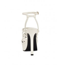 Women's Kelinda Square Toe Stiletto Dress Sandals White $59.34 Shoes