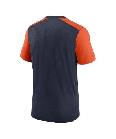 Men's Heathered Navy, Heathered Orange Chicago Bears Color Block Team Name T-shirt $27.30 T-Shirts