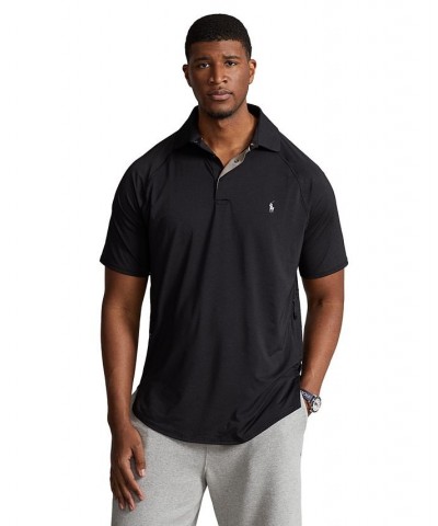 Men's Big & Tall Performance Polo Shirt Black $47.36 Polo Shirts