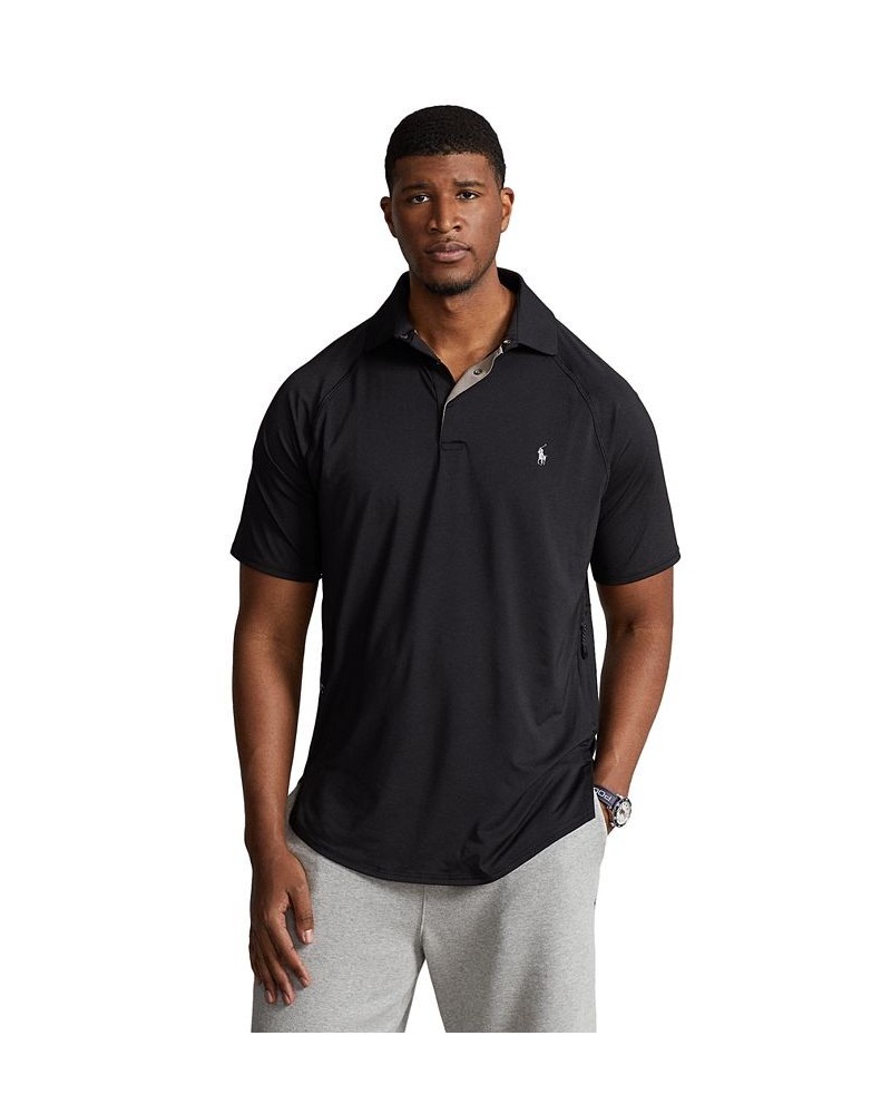 Men's Big & Tall Performance Polo Shirt Black $47.36 Polo Shirts