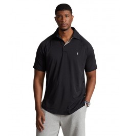 Men's Big & Tall Performance Polo Shirt Black $47.36 Polo Shirts