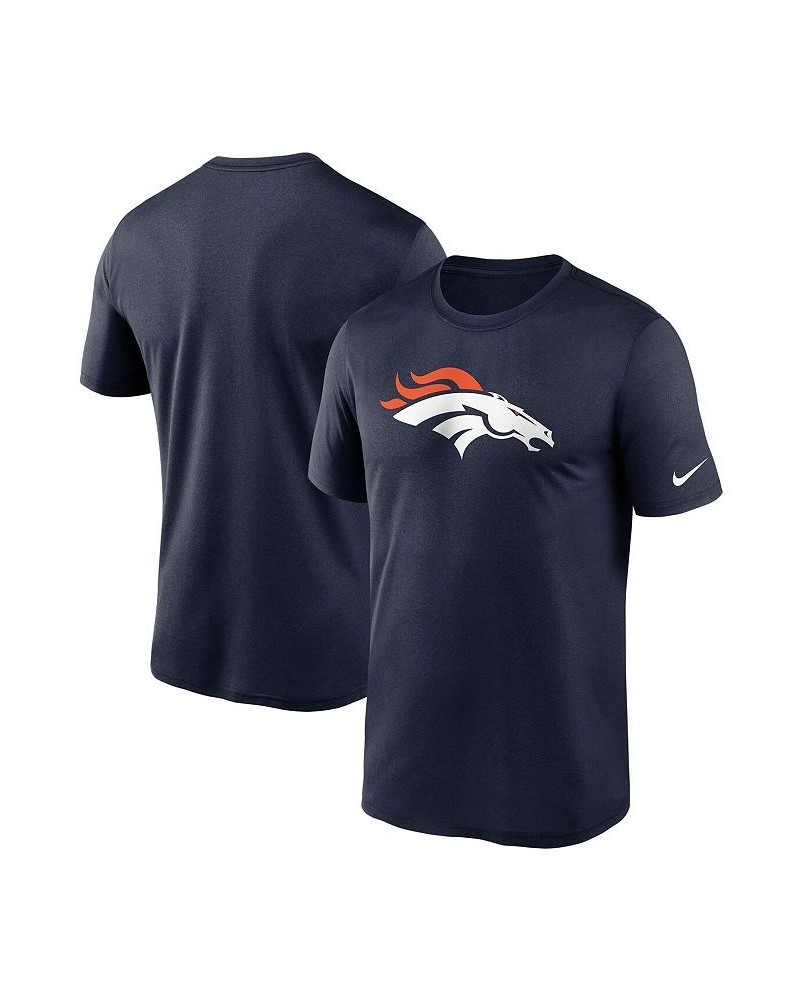 Men's Navy Denver Broncos Logo Essential Legend Performance T-Shirt $28.49 T-Shirts