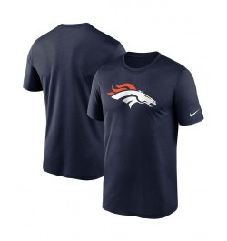 Men's Navy Denver Broncos Logo Essential Legend Performance T-Shirt $28.49 T-Shirts