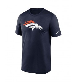 Men's Navy Denver Broncos Logo Essential Legend Performance T-Shirt $28.49 T-Shirts