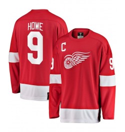 Branded Men's Gordie Howe Red Detroit Red Wings Premier Breakaway Retired Player Jersey $86.40 Jersey