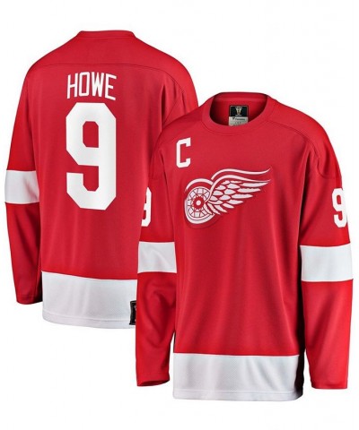 Branded Men's Gordie Howe Red Detroit Red Wings Premier Breakaway Retired Player Jersey $86.40 Jersey