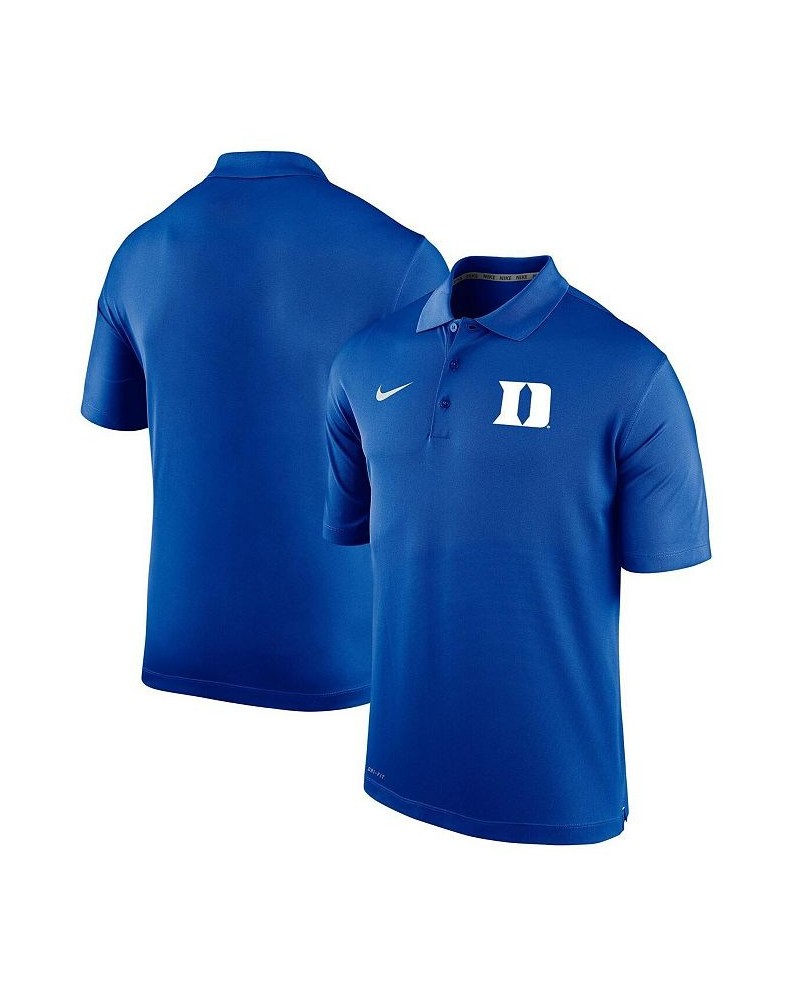 Men's Royal Duke Blue Devils Big and Tall Primary Logo Varsity Performance Polo Shirt $34.09 Polo Shirts