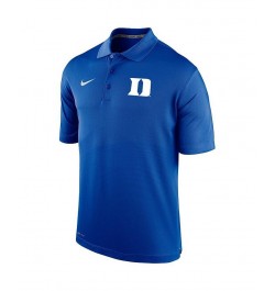 Men's Royal Duke Blue Devils Big and Tall Primary Logo Varsity Performance Polo Shirt $34.09 Polo Shirts