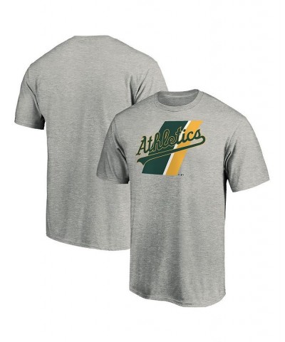 Men's Heather Gray Oakland Athletics Prep Squad T-shirt $13.12 T-Shirts