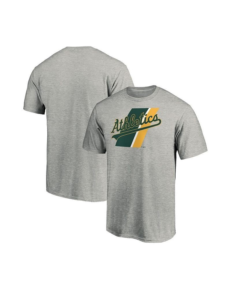 Men's Heather Gray Oakland Athletics Prep Squad T-shirt $13.12 T-Shirts