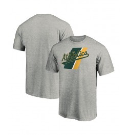 Men's Heather Gray Oakland Athletics Prep Squad T-shirt $13.12 T-Shirts