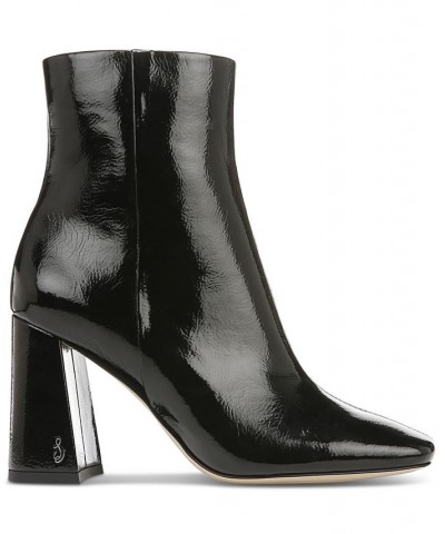 Women's Codie Block-Heel Booties Black $45.00 Shoes