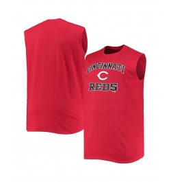 Men's Red Cincinnati Reds Big and Tall Jersey Muscle Tank Top $26.54 T-Shirts