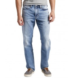 Men's Eddie Athletic Fit Tapered Leg Jeans Blue $37.84 Jeans