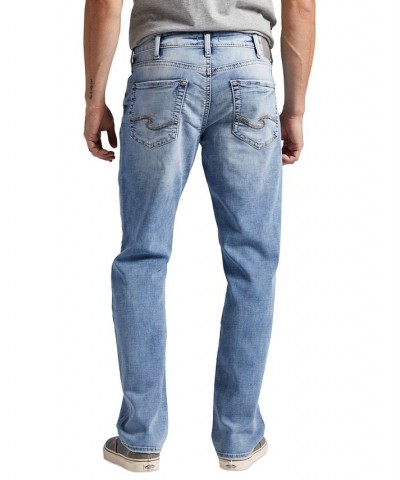 Men's Eddie Athletic Fit Tapered Leg Jeans Blue $37.84 Jeans