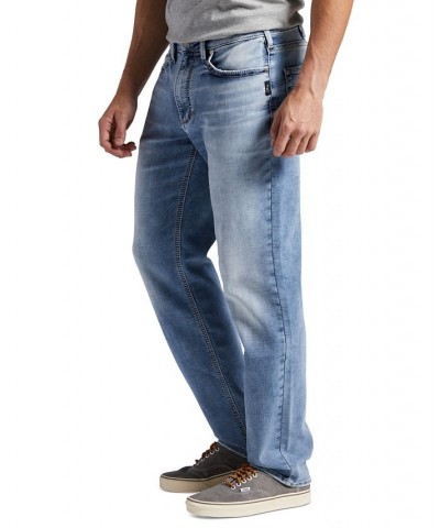 Men's Eddie Athletic Fit Tapered Leg Jeans Blue $37.84 Jeans