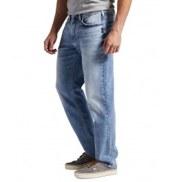 Men's Eddie Athletic Fit Tapered Leg Jeans Blue $37.84 Jeans