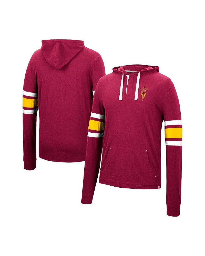 Men's Maroon Arizona State Sun Devils Lebowski Hoodie Long Sleeve T-shirt $18.40 T-Shirts