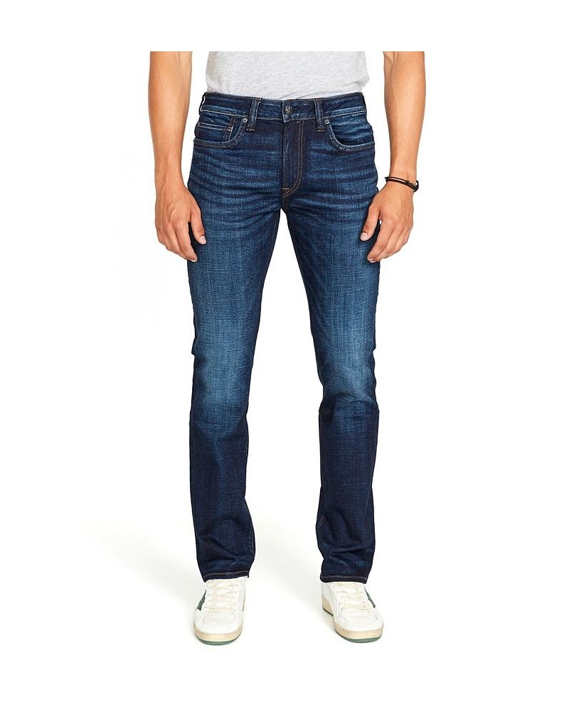 Men's Straight Six Stretch Jeans Navy $35.70 Jeans