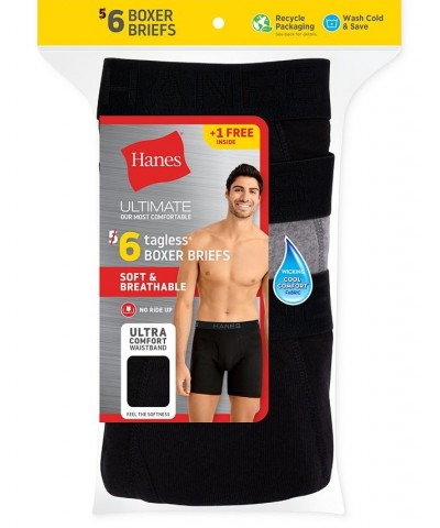 Men's 5+1 Bonus Pk. ComfortSoft Solid Boxer Briefs Multi $14.40 Underwear