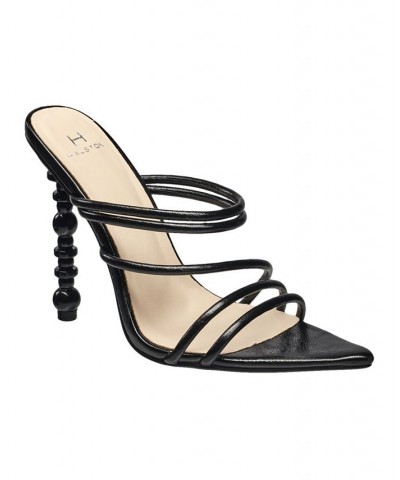 Women's Sculpted-Heeled Sandals Black $37.80 Shoes