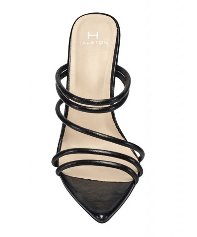 Women's Sculpted-Heeled Sandals Black $37.80 Shoes