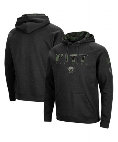 Men's Black Pitt Panthers OHT Military-Inspired Appreciation Camo Pullover Hoodie $36.00 Sweatshirt