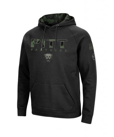 Men's Black Pitt Panthers OHT Military-Inspired Appreciation Camo Pullover Hoodie $36.00 Sweatshirt