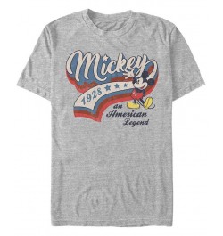 Men's Baseball Americana Short Sleeve T-Shirt Gray $16.45 T-Shirts